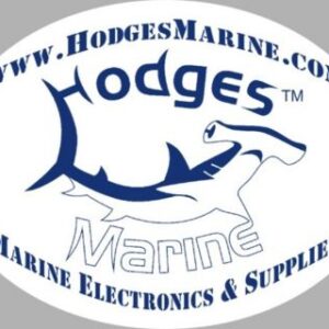 Hodges Marine Premium 3 Inch x 4 Inch Oval Logo Sticker