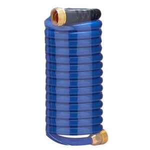 Hosecoil 15' Blue Self Coiling Hose W/Flex Relief