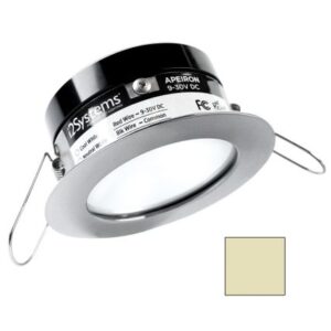 I2systems Apeiron Pro A503 - 3w Spring Mount Light - Round - Warm White - Brushed Nickel Finish