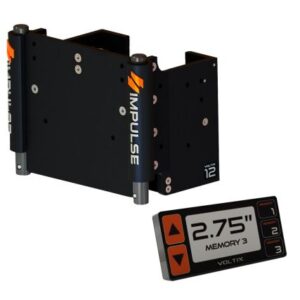 Impulse 12" Set Back Electric Jack Plate W/Smart Control - Black Anodized