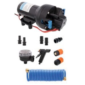Jabsco Hotshot Hd5 Heavy Duty Washdown Pump Kit W/25' Hosecoil - 12v - 5gpm - 70psi