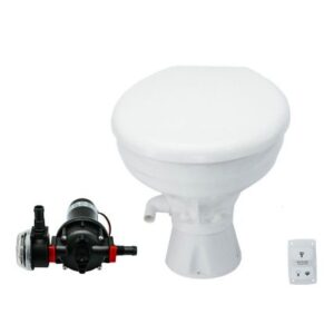 Johnson Pump Aquat Toilet Silent Electric &Ndash; Comfort - 24v W/Pump