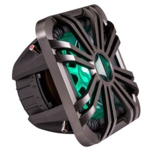 Kicker 10" Square Subwoofer Grille F/11s10l7 & 44l7s10 - Charcoal, Led Lighting