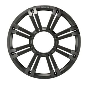 Kicker Kmg10 10" Grille F/Km10 & Kmf10 Subwoofers - Charcoal, Led Lighting