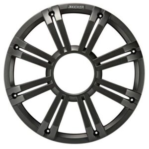 Kicker Kmg12 12" Grille F/Km12 & Kmf12 Subwoofers - Charcoal, Led Lighting