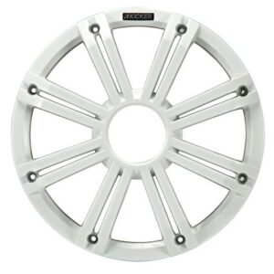 Kicker Kmg12 12" Grille F/Km12 & Kmf12 Subwoofers - White, Led Lighting