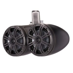 Kicker Kmtc65 6.5" Led Coaxial Dual Tower System - Black W/Charcoal Grille