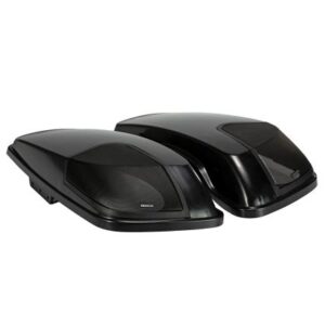 Kicker Harley Davidson Bag Lid Pair F/Harley Davidson 2014-Present Models - Vivid Black