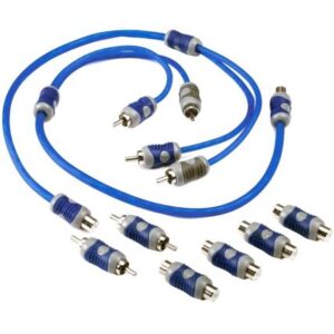 Kicker K-Series Y-Adapter Interconnect - Rca Male W/Female Adapters