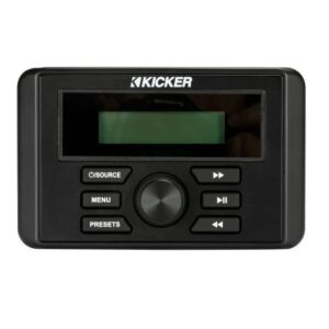Kicker Kmc3 Weather-Resistant Gauge-Style Media Center W/Bluetooth