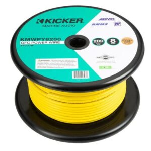 Kicker Kmwpy8200 200' 8awg Power Wire - Yellowâ€‹