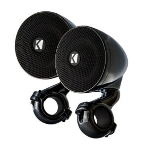 Kicker Psm 3" Weather-Proof Mini Enclosed Speaker Pair - 4-Ohm, Black