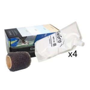 Kiwigrip 4 - 1 Liter Pouches - White W/4" Roller