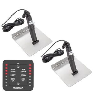 Lectrotab Xka Stainless Steel Trim Tab Kit W/One-Touch Control - 9 X 24