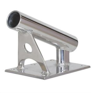 Lee'S Mx Pro Series Fixed Angle Center Rigger Holder - 22 Degree - 1.5" Id - Bright Silver