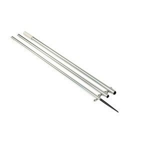 Lee'S 18.5' Bright Silver Pole W/Black Spike Step Tube 1.5"