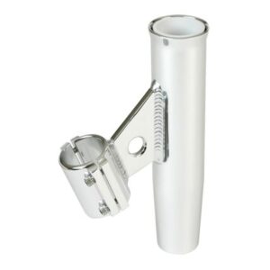 Lee'S Clamp-On Rod Holder - Silver Aluminum - Vertical Mount - Fits 1.050" O.D. Pipe