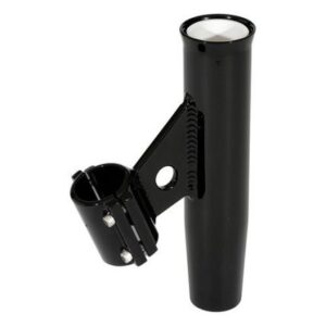 Lee'S Clamp-On Rod Holder - Black Aluminum - Vertical Mount - Fits 1.315 O.D. Pipe