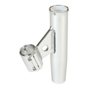 Lee'S Clamp-On Rod Holder - Silver - Vertical Mount - Fits 2.375" O.D. Pipe