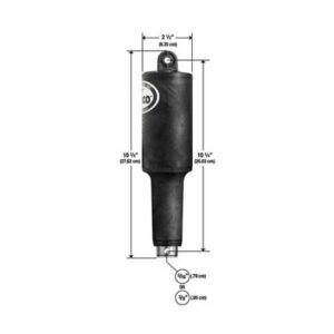 Lenco 101xds Short Extreme Duty Actuator - 12v - 2-1/4" Stroke W/3/8" Hardware