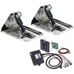 Lenco 12" X 12" Heavy Duty Performance Trim Tab Kit W/Led Indicator Switch Kit 12v