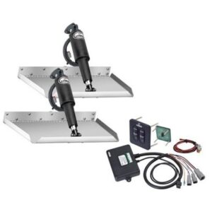Lenco 12" X 12" Edgemount Trim Tab Kit W/Standard Tactile Switch Kit 12v