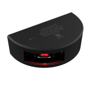 Lopolight Series 301-002 - Port Sidelight - 2nm - Vertical Mount - Red - Black Housing - 6m Cable