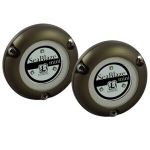 Lumitec Seablaze Mini - Underwater Light - Pair - Brushed Finish - Blue Non-Dimming