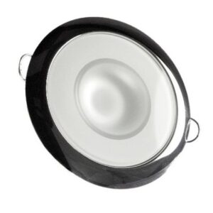 Lumitec Mirage - Flush Mount Down Light - Glass Finish/Polished Ss Bezel - 2-Color White/Blue Dimming