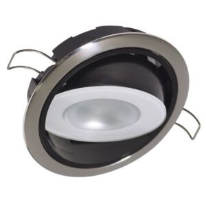 Lumitec Mirage Positionable Down Light - Spectrum Rgbw Dimming - Polished Bezel
