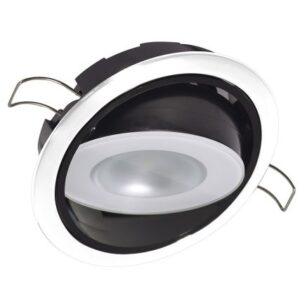 Lumitec Mirage Positionable Down Light - Spectrum Rgbw Dimming - White Bezel