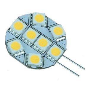 Lunasea G4 8 Led Side Pin Light Bulb - 12vac Or 10-30vdc/1.2w/123 Lumens - Warm White