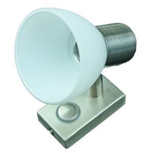 Lunasea Led Wall Mount Light Fixture - Touch Dimming - Brushed Nickel - Warm White - 3w