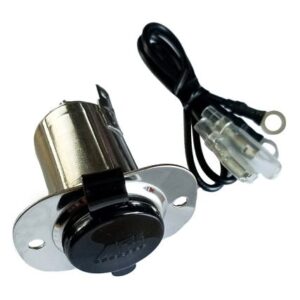 Marinco Stainless Steel 12v Receptacle W/Cap