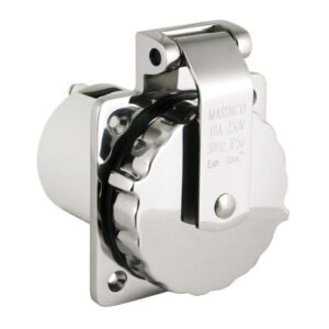 Marinco 16a 230v Easy Lock 316 Stainless Steel Inlet
