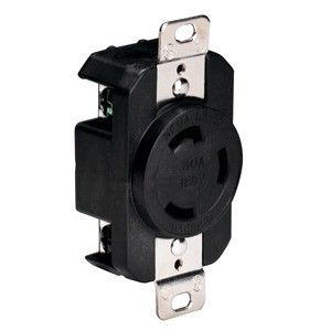 Marinco 305crrb 125v 30amp Locking Receptacle - Black