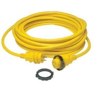 Marinco 30 Amp Power Cord Plus Cordset - 35' - Yellow