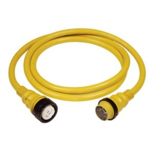 Marinco 50 Amp 125v Shore Power Cable - 75' - Yellow