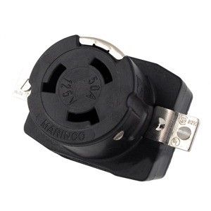 Marinco 6370cr 50amp/125v Wire Dockside Receptacle