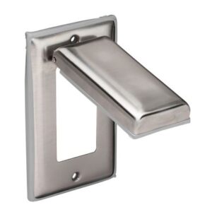 Marinco Stainless Steel Cover W/Lift Lid F/Gfci Receptacle