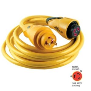 Marinco Cs30-25 Eel 30a 125v Shore Power Cordset - 25' - Yellow
