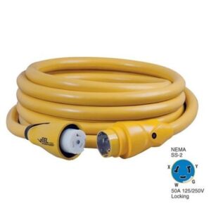Marinco Cs504-25 Eel 50a 125v/250v Shore Power Cordset - 25' - Yellow