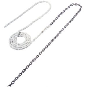 Maxwell Anchor Rode - 15'-1/4" Chain To 150'-1/2" Nylon Brait