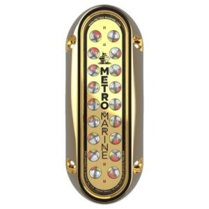 Metro Marine High-Output Elongated Vertical Mount Light W/Intelligent Full Spectrum Led'S - Rgbw, 45 Degree Beam