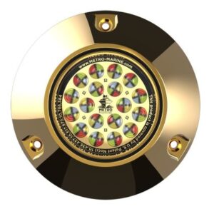 Metro Marine High-Output Submersible Underwater Light W/Intelligent Full Spectrum Led'S - Rgbw, 45 Degree Beam