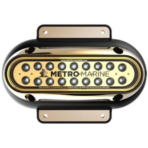 Metro Marine High-Output Elongated Surface Mount Light W/Intelligent Monochromatic Led'S - Aqua, 90 Degree Beam