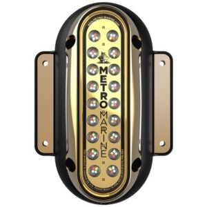 Metro Marine High-Output Vertical Surface Mount Light W/Intelligent Full Spectrum Led'S - Rgbw, 90 Degree Beam