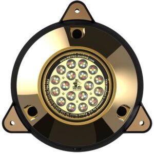 Metro Marine High-Output Surface Mount Underwater Light W/Intelligent Full Spectrum Led'S - Rgbw, 90 Degree Beam