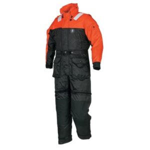 Mustang Deluxe Anti-Exposure Coverall & Work Suit - Orange/Black - Xl