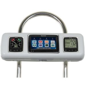 Navpod Gp2605 Systempod Pre-Cut F/Raymarine A75 / A77 / A78 & 2 Instruments F/12" Wide Guard